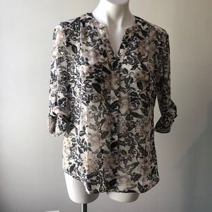 Loft sheer top size large petite